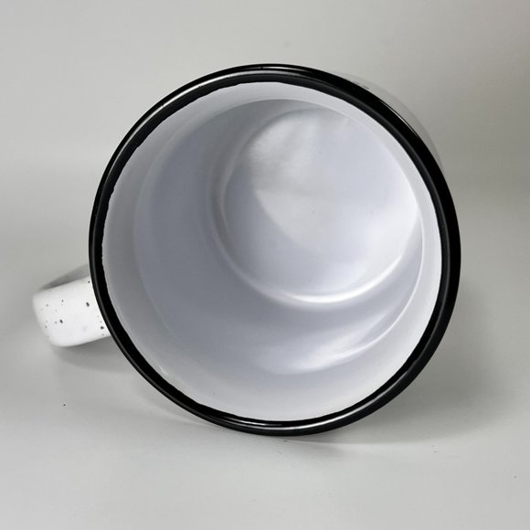 Knob Creek Ceramic Coffee Mug Cup Work Hard Drink Whiskey Speckled Enamel Look - Picture 7 of 10